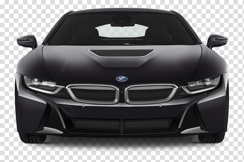 black BMW car, Car 2015 BMW i8 2016 BMW i8 2014 BMW i8, Front View transparent background PNG clipart