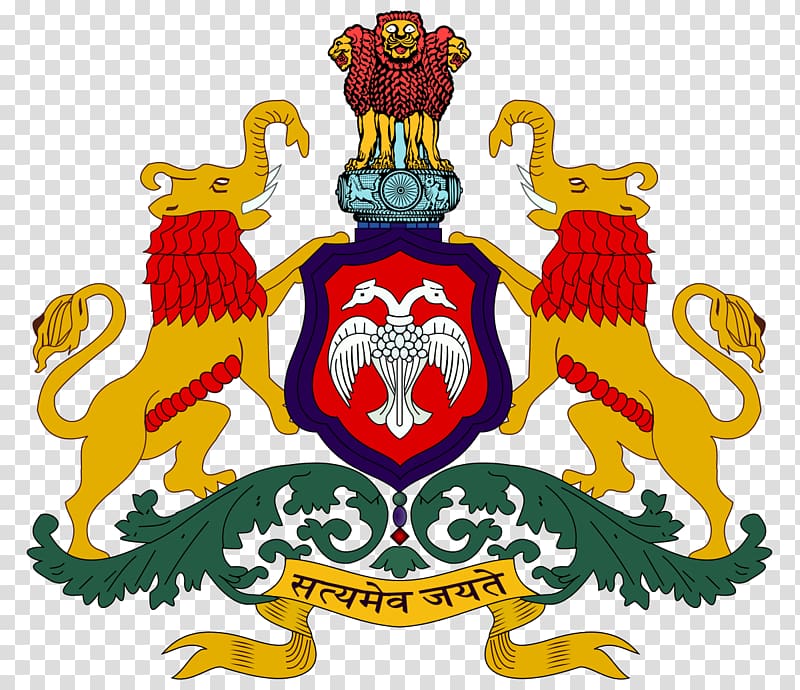 Coat of arms of Karnataka Chief Minister Gandaberunda Sharabha, government transparent background PNG clipart