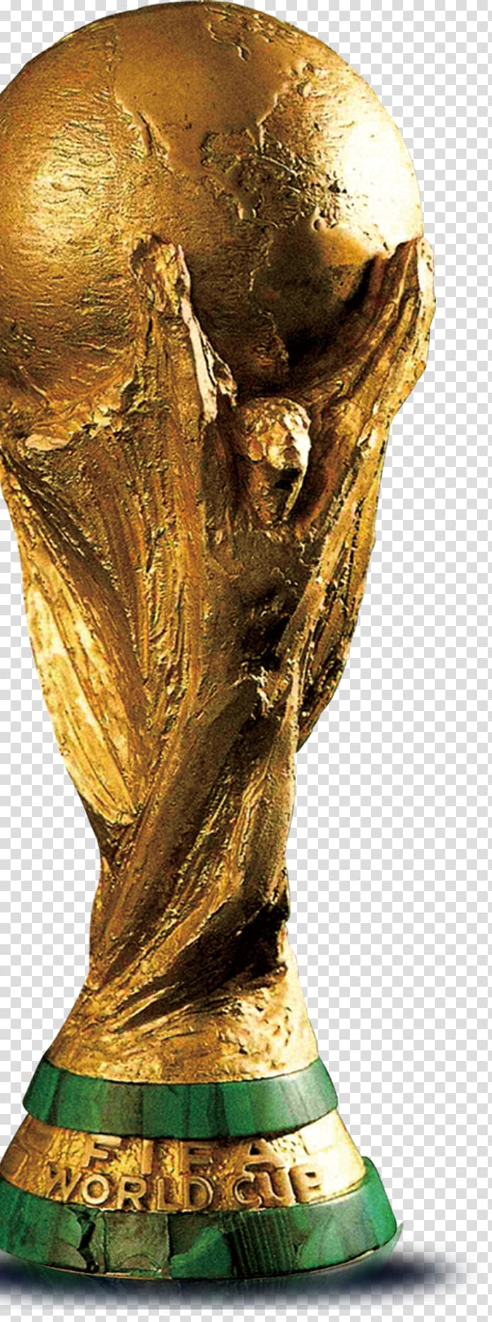 gold statue, 2014 FIFA World Cup 2018 FIFA World Cup FIFA World Cup Trophy Brazil national football team, European Cup,World Cup transparent background PNG clipart