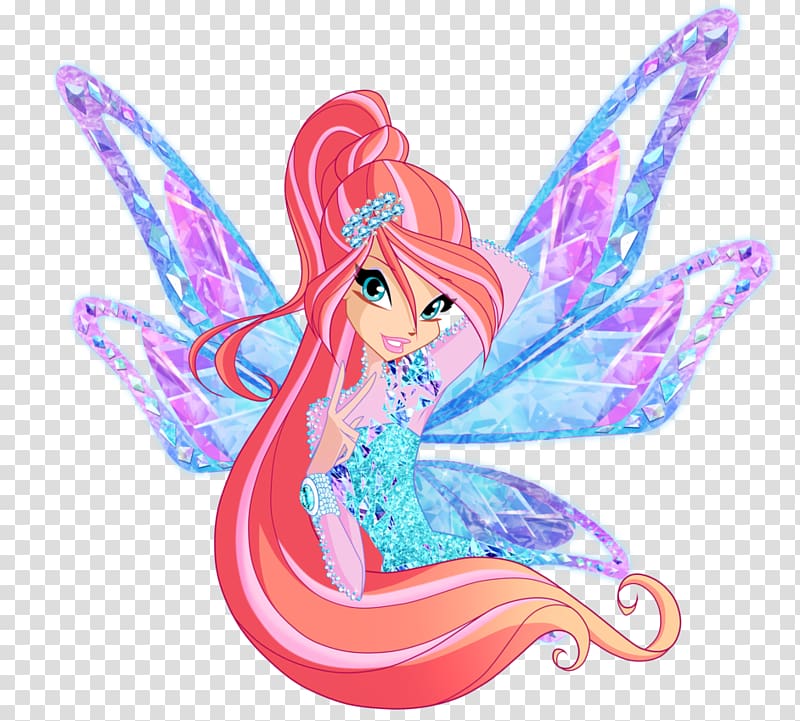 Fairy Bloom Tecna Alfea Legendary creature, Fairy transparent background PNG clipart