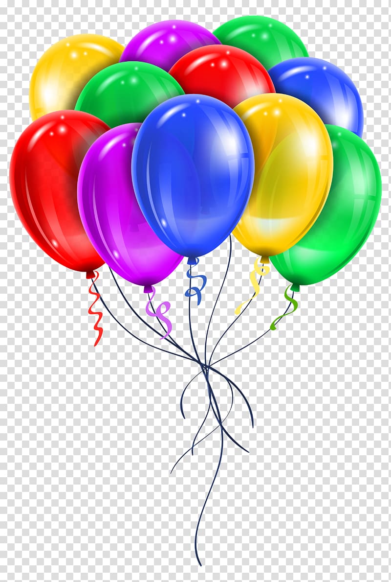 Balloon , Multi Color Balloons , assorted-color balloon lot illustration transparent background PNG clipart