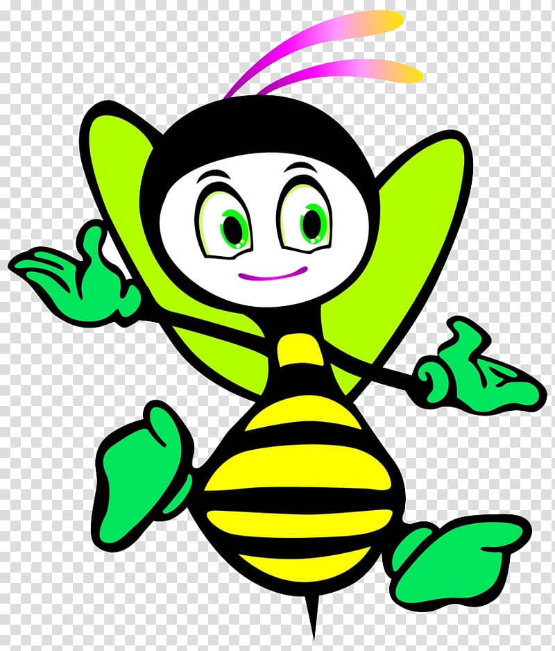Apidae Cartoon , Cartoon bee transparent background PNG clipart