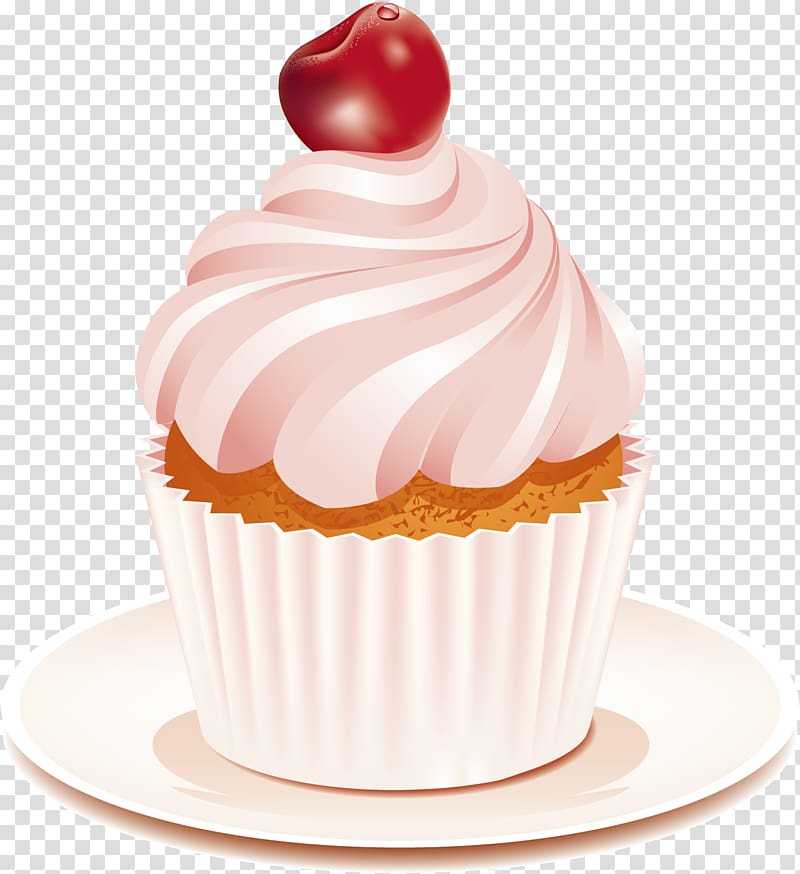 Cupcake Birthday cake Bakery Chocolate cake Wedding cake, cherry cake transparent background PNG clipart