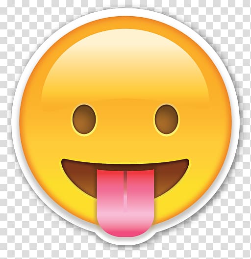 tongues out emoji , Emoji Emoticon Sticker , Smiling Emoji transparent background PNG clipart