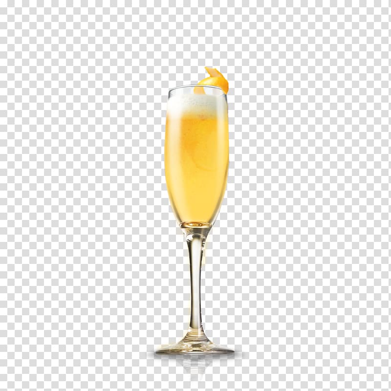 yellow liquid in flute glass, Bellini Champagne Cocktail Wine, Mimosa File transparent background PNG clipart