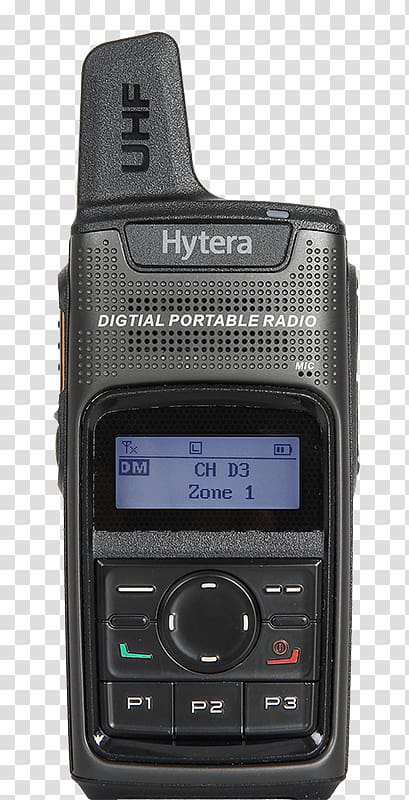 Digital mobile radio Handheld Two-Way Radios Radio broadcasting Hytera, radio transparent background PNG clipart