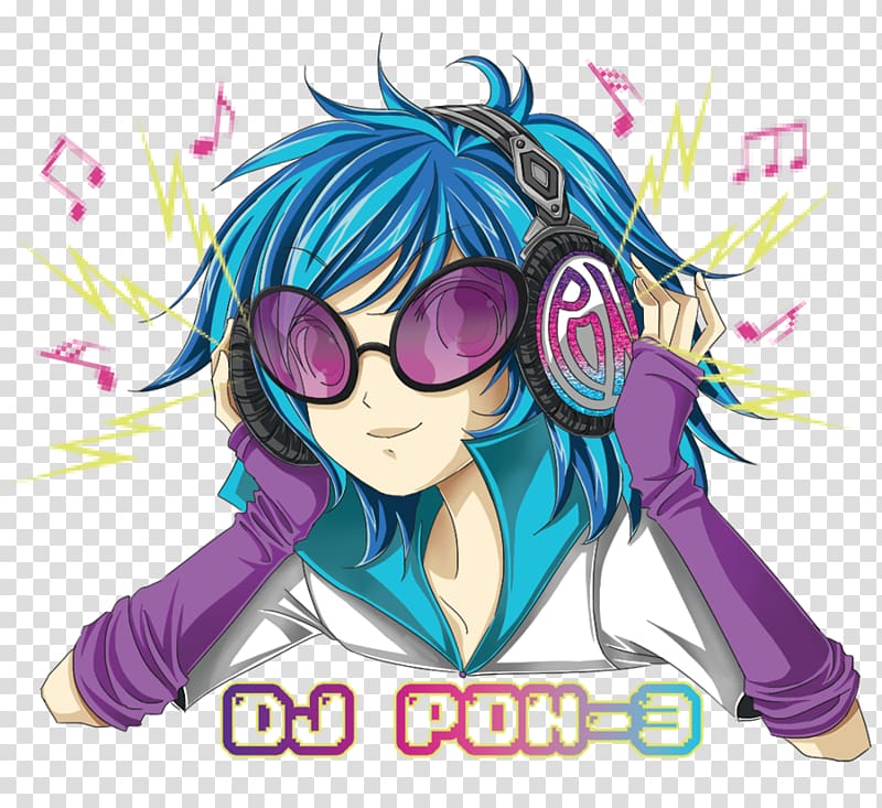 Disc jockey Phonograph record DJ mix Anime Scratching, Anime transparent background PNG clipart