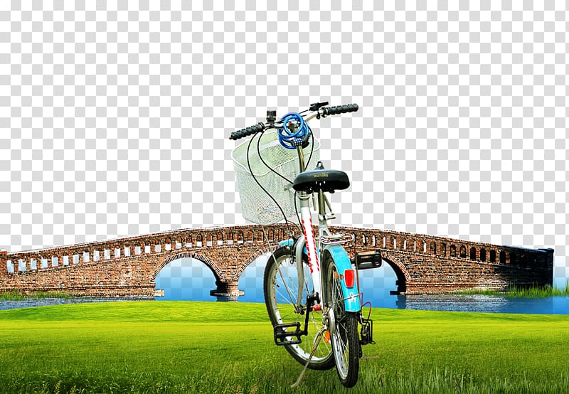 Road bicycle Vehicle, Lawn bridge bike transparent background PNG clipart