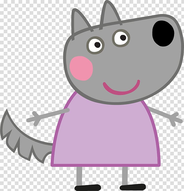 Wendy from Peppa Pig illustration, Daddy Pig Gray wolf YouTube Drawing, peppa transparent background PNG clipart