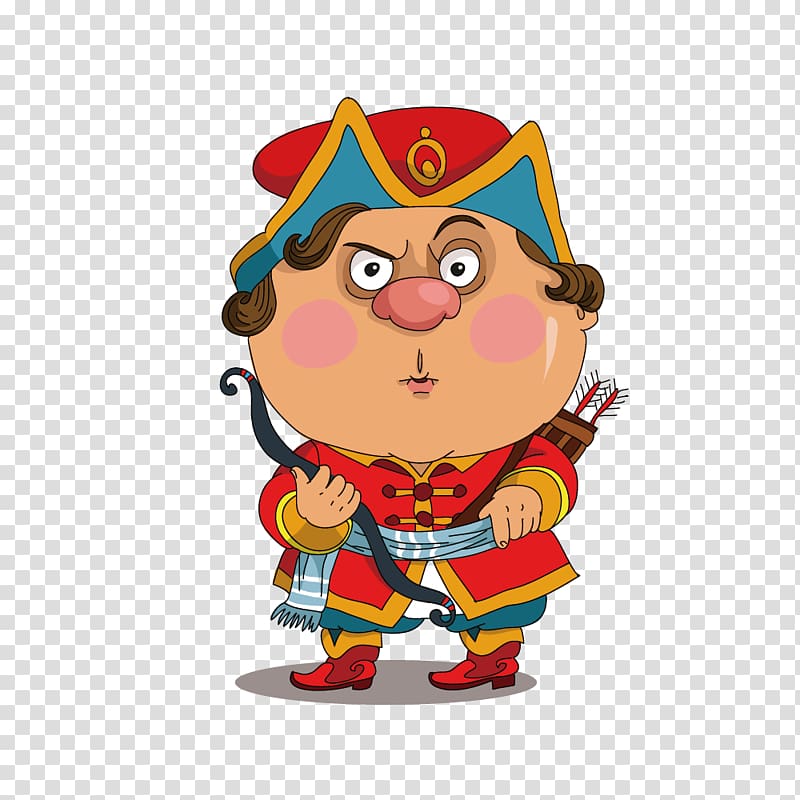 Russia Cheburashka Cartoon Character, foreign archer medieval costume transparent background PNG clipart