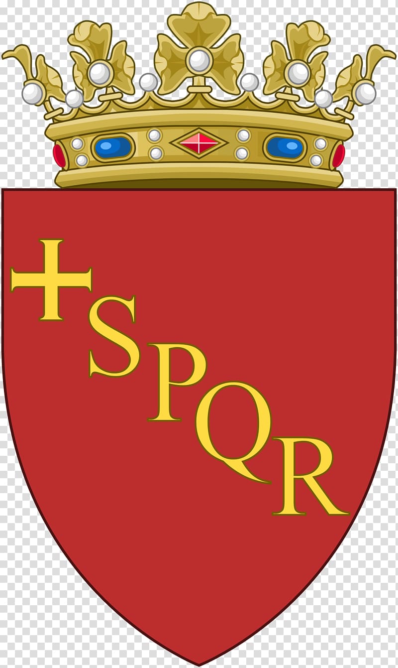 Rome Escudo de Roma Escutcheon SPQR , crown transparent background PNG clipart