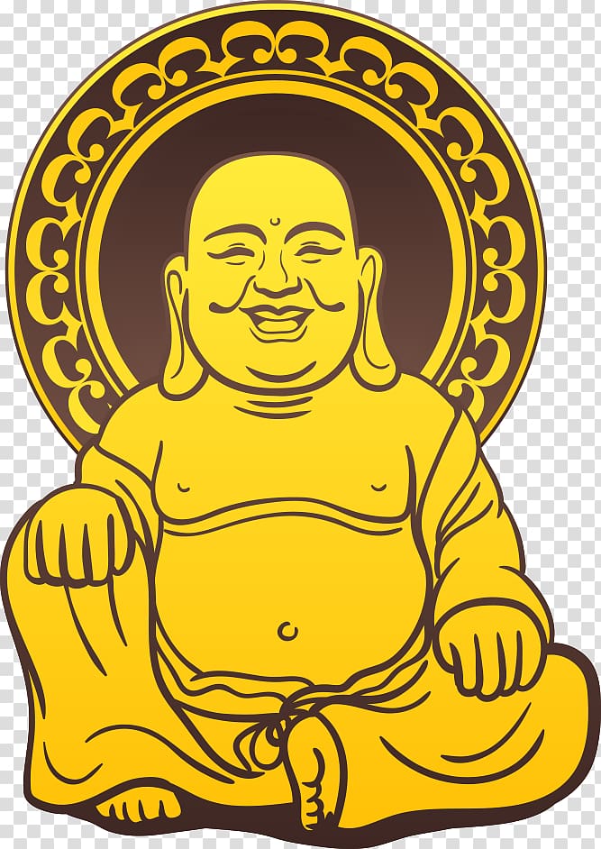 Budai , Golden Buddha Gautama Buddha Illustration, Lord Buddha transparent background PNG clipart