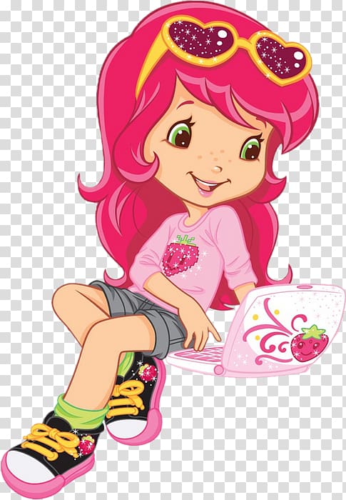 Strawberry Shortcake Charlotte Drawing, blueberry girl swelling up transparent background PNG clipart