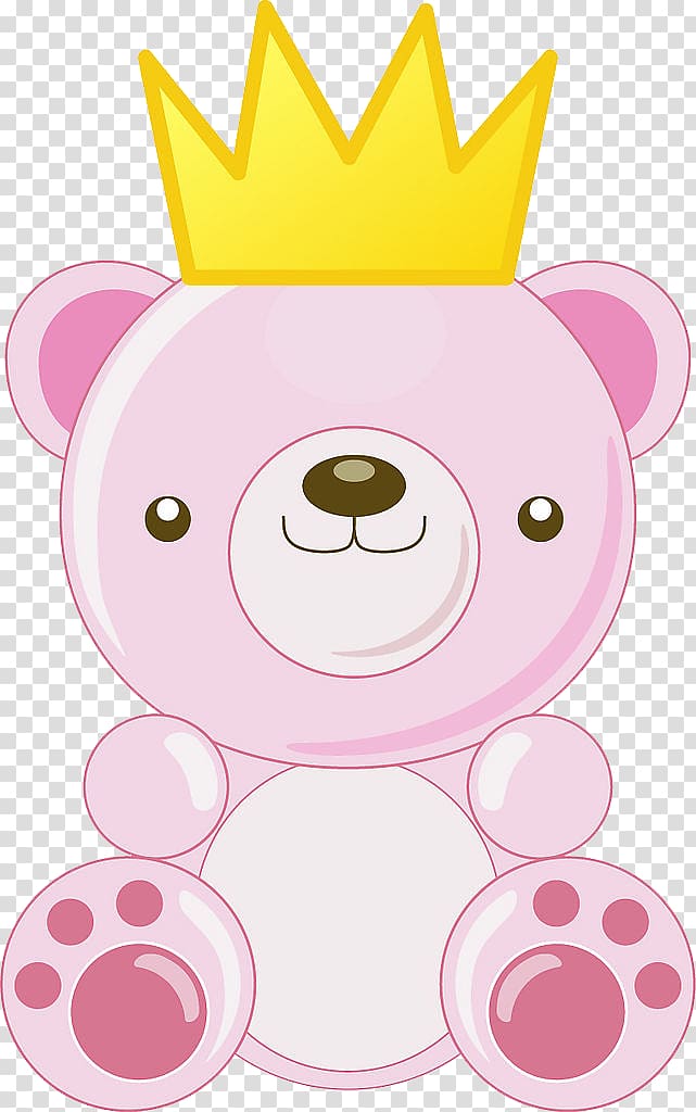 Teddy bear Earring, Cartoon Baby Bear transparent background PNG clipart