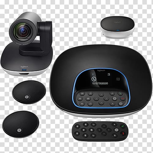 Microphone B&H Video, Electronics and Camera Store Logitech 960-001054 Group Hd Video And Audio Conferencing System Grupo Logi Bundle, microphone transparent background PNG clipart