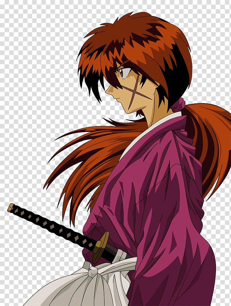 Kenshin Himura Kaoru Kamiya Sojiro Seta Makoto Shishio Rurouni Kenshin, samurai transparent background PNG clipart