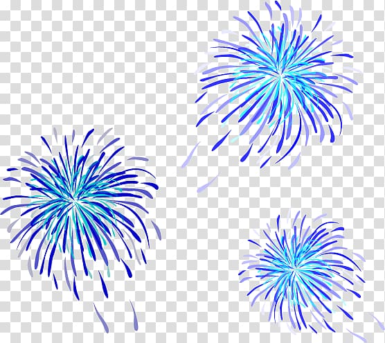 blue and white fireworks illustration, Fireworks Blue, Blue and purple fireworks transparent background PNG clipart