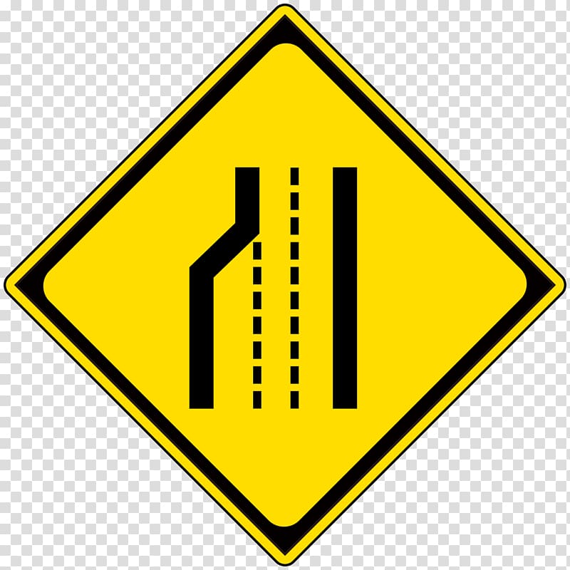 Lane number reduction, road signs., others transparent background PNG clipart