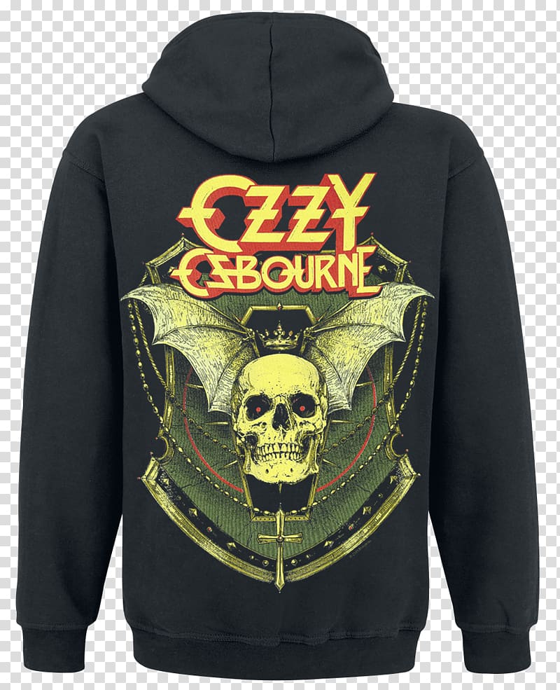 Hoodie Diary of a Madman Cult Product Zipper, Ozzy Osbourne transparent background PNG clipart