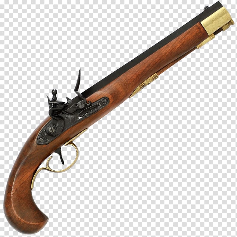 Flintlock Firearm Pistol Weapon Matchlock, weapon transparent background PNG clipart