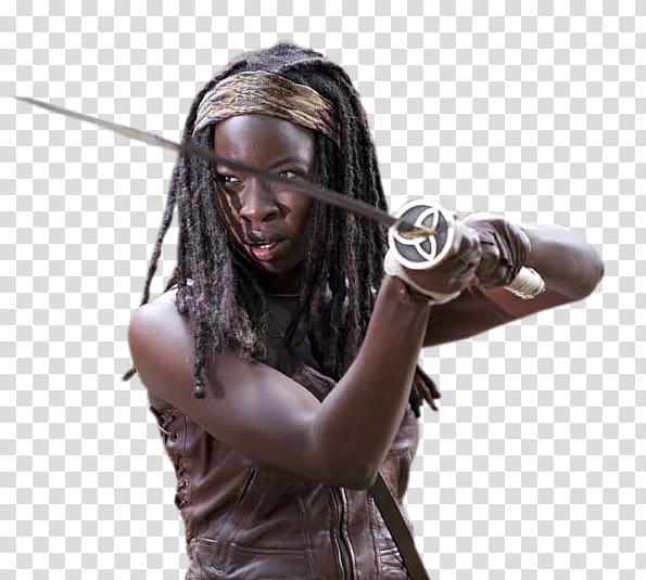 The Walking Dead, Season 3 Danai Gurira Michonne Rick Grimes, dead transparent background PNG clipart
