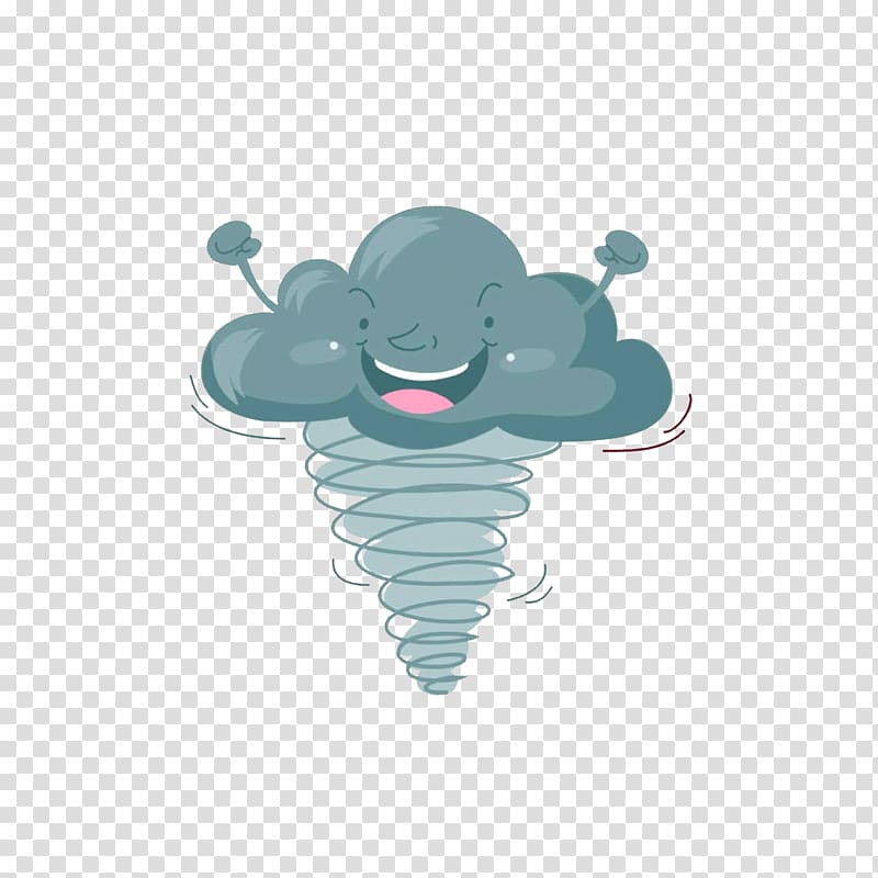 Cartoon Tornado, Happy Tornado maker transparent background PNG clipart