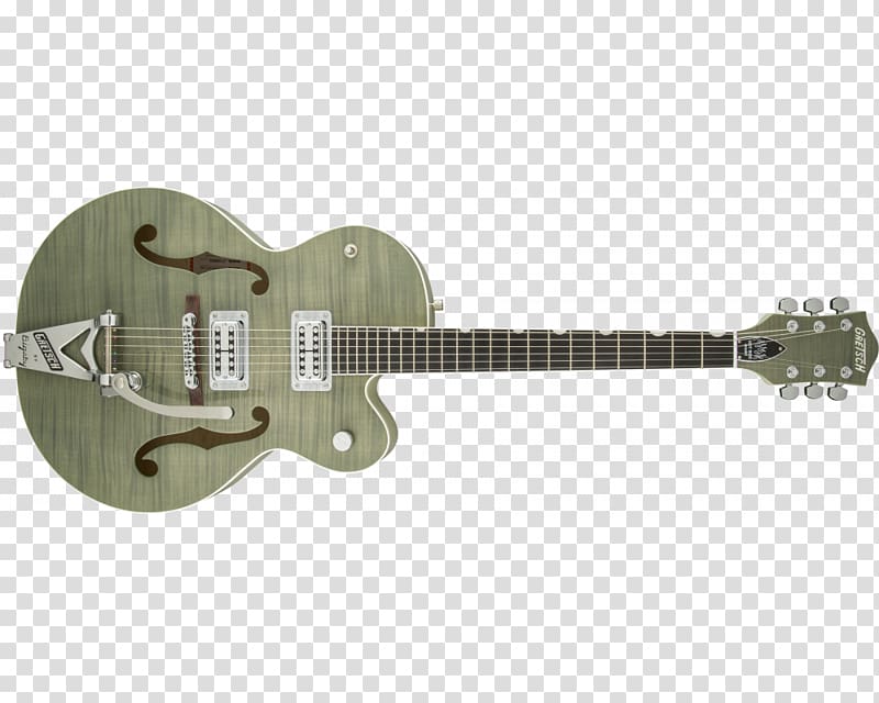 Acoustic-electric guitar Acoustic guitar Gretsch Archtop guitar, Bigsby Vibrato Tailpiece transparent background PNG clipart