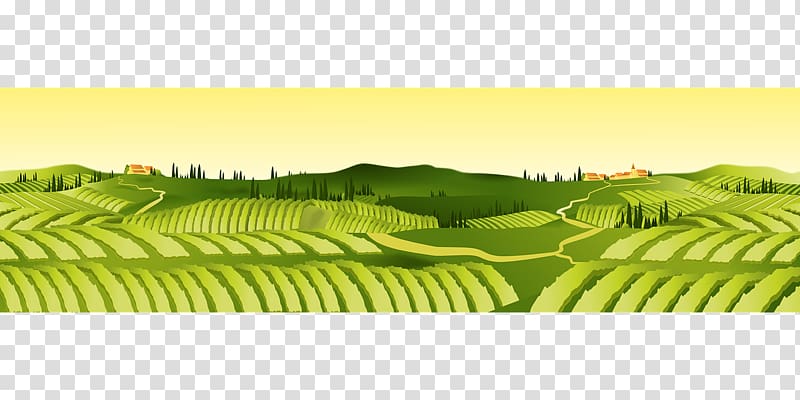 green field illustartion, Agriculture Farm Agricultural land Field , field transparent background PNG clipart