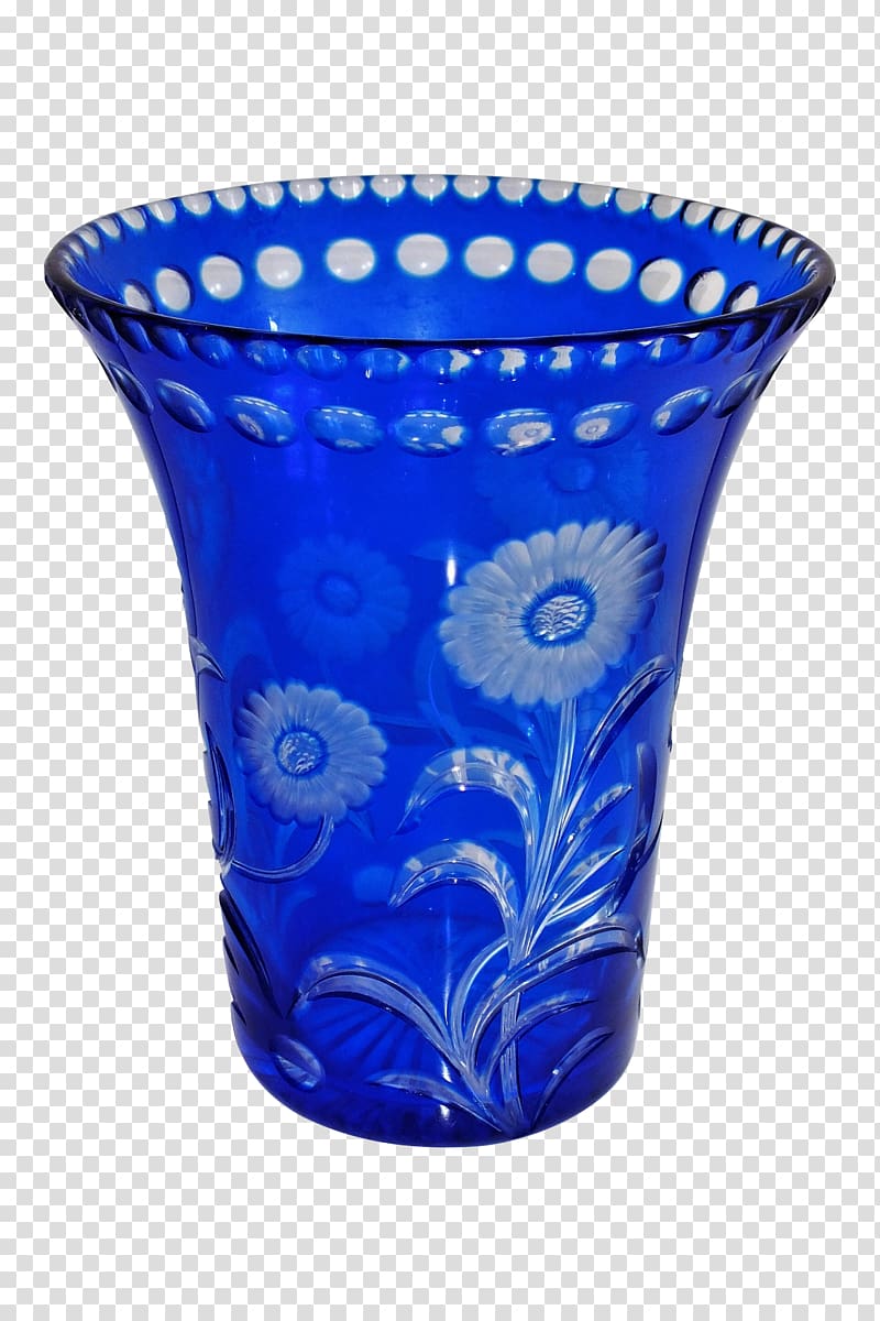 Cobalt blue Table-glass Vase, glass vase transparent background PNG clipart