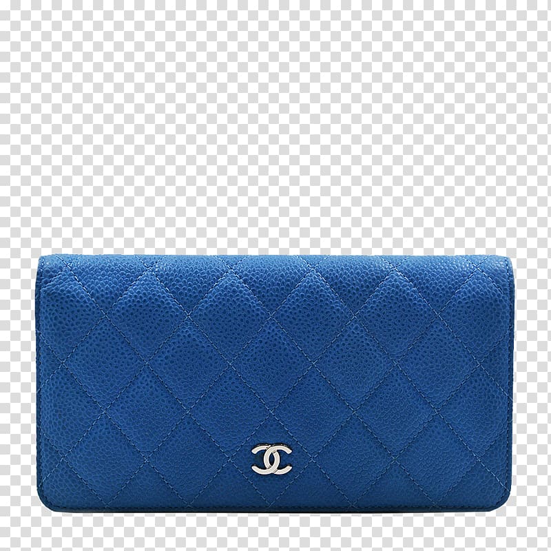 Handbag Leather Wallet Coin purse, female models chanel bag blue leather wallet transparent background PNG clipart