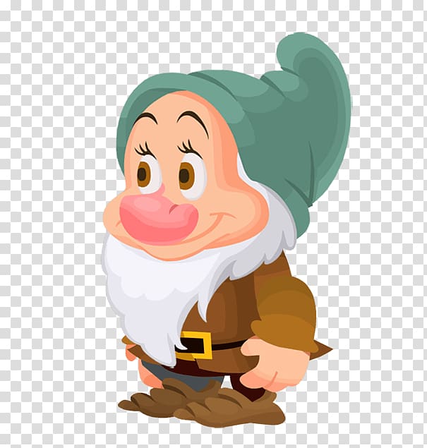 Seven Dwarfs Bashful Grumpy , Cartoon character transparent background PNG clipart