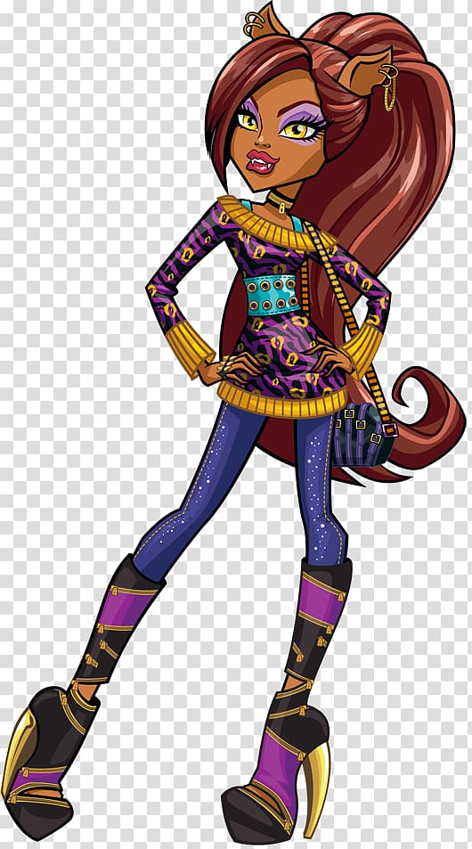 Monster High Clawdeen Wolf Doll Monster High Original Gouls CollectionClawdeen Wolf Doll Monster High: Ghoul Spirit, doll transparent background PNG clipart