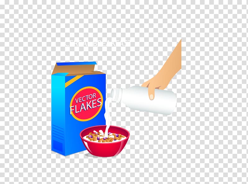 Orange juice Breakfast cereal Corn flakes, Cartoon Breakfast transparent background PNG clipart
