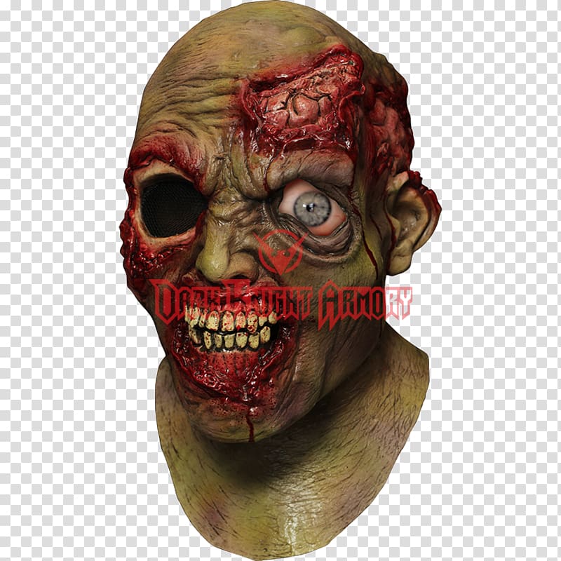 Mask Zombie Halloween costume Blindfold, mask transparent background PNG clipart
