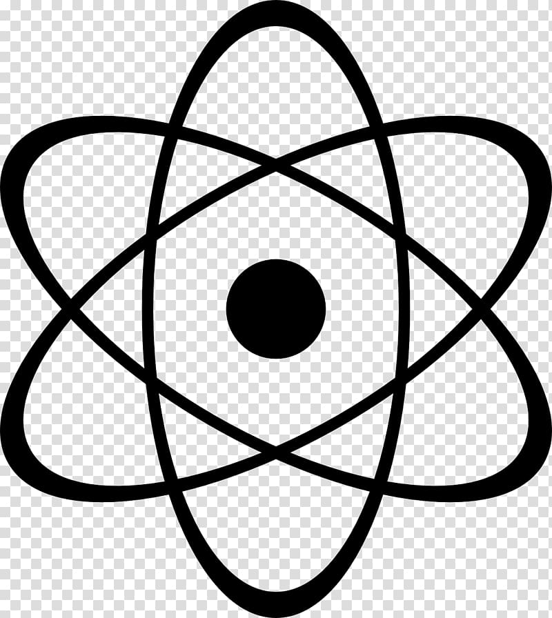 black star logo, Atomic nucleus Nuclear physics , atomic transparent background PNG clipart