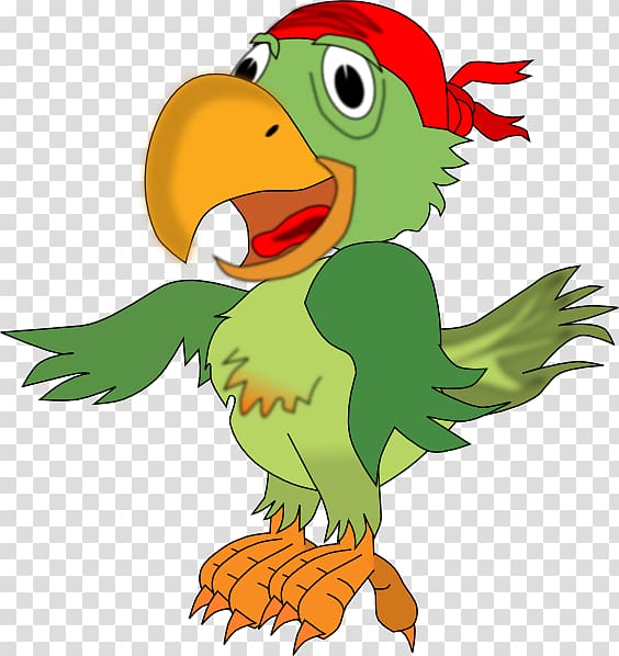 Pirate Parrot Piracy Free content , Parakeet transparent background PNG clipart