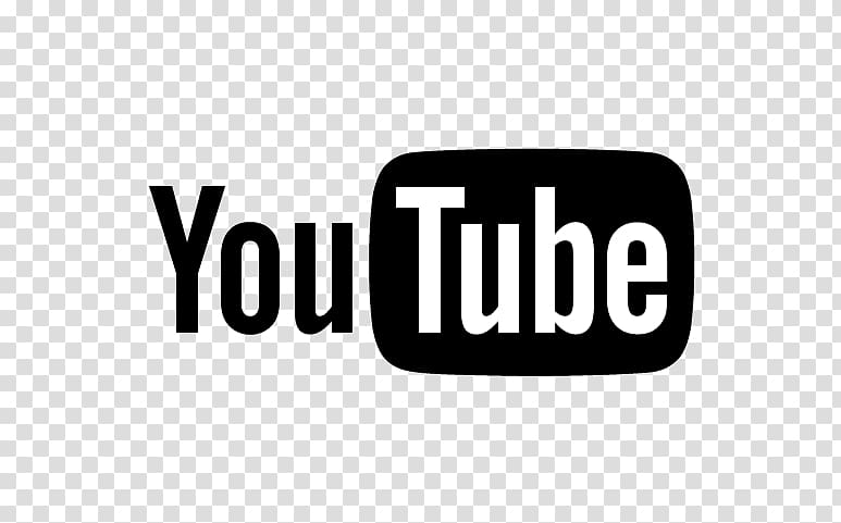 YouTube Logo Television show, Lambang Black N White transparent background PNG clipart