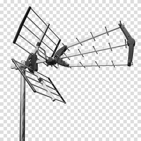 Television antenna Aerials Radio frequency Directional antenna Wireless, Tower antenna transparent background PNG clipart