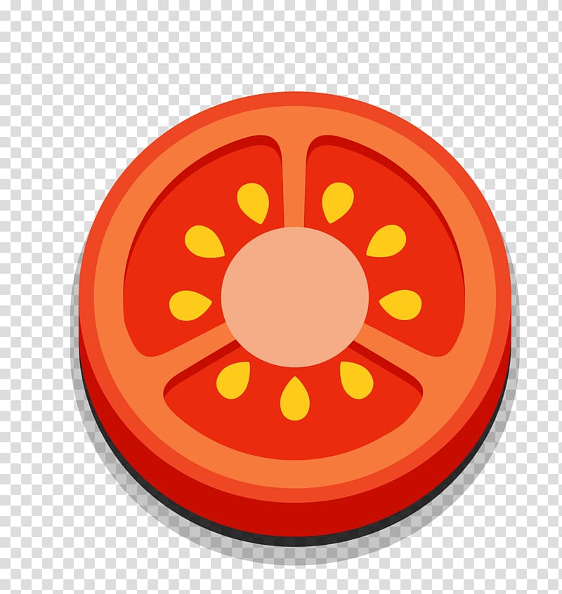 Cherry tomato Vegetable Fruit Onion, Cartoon tomato cross-section transparent background PNG clipart