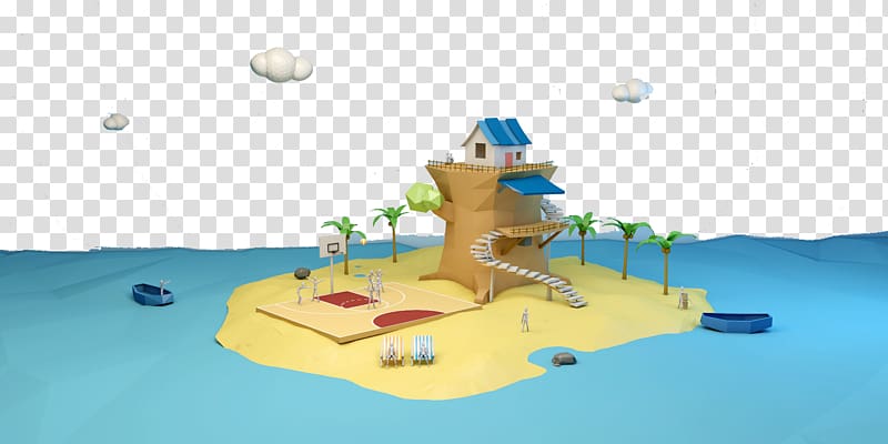 3D computer graphics 3D modeling, 3d isometric house model transparent background PNG clipart