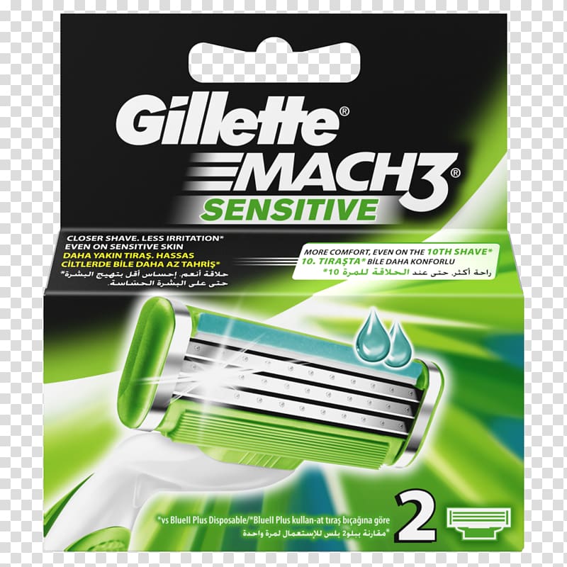 Gillette Mach3 Razor Shaving Blade, Razor transparent background PNG clipart