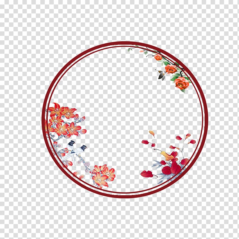 chinese wind ancient circle transparent background PNG clipart