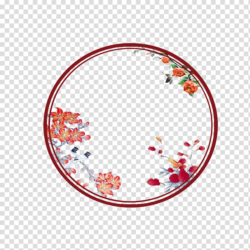 Chinoiserie , Chinese wind ancient circle transparent background PNG clipart