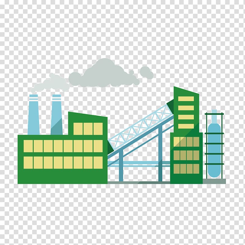 Factory Industry Industrial architecture Building, means coal plant transparent background PNG clipart