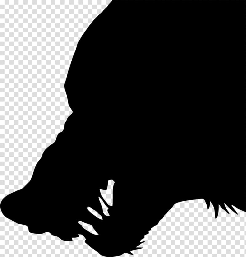 Gray wolf Silhouette , wolf transparent background PNG clipart