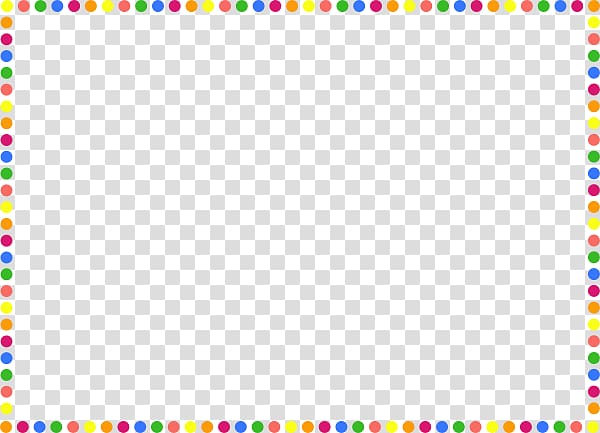 assorted-color polka-dot frame , Polka dot , Dot Border transparent background PNG clipart