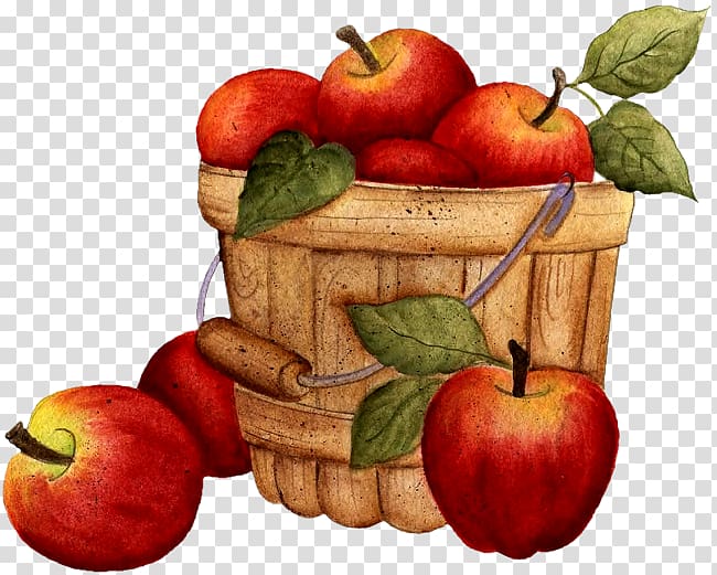 Apple Basket Clipart Png