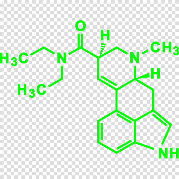 Lysergic acid diethylamide ETH-LAD Psychedelia AL-LAD Psychedelic drug, molecule x transparent background PNG clipart