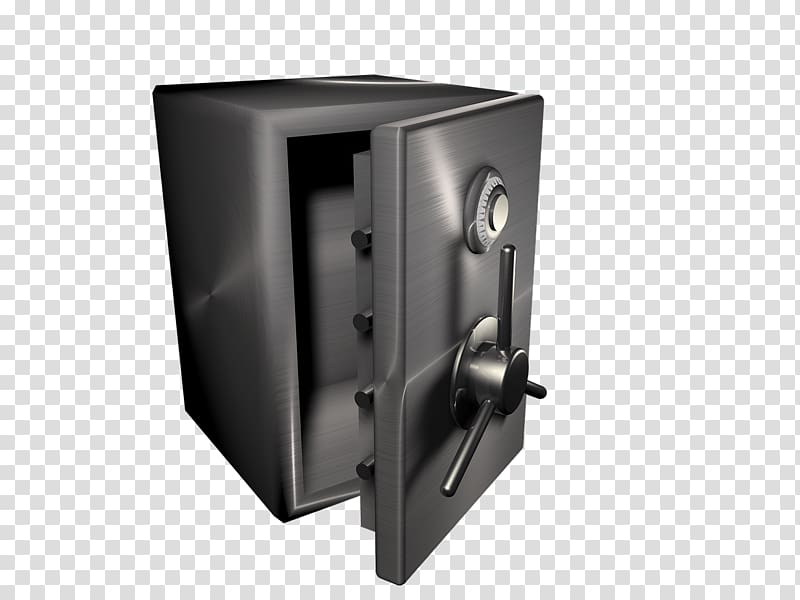 black safety box , Money Vault With Open Door transparent background PNG clipart