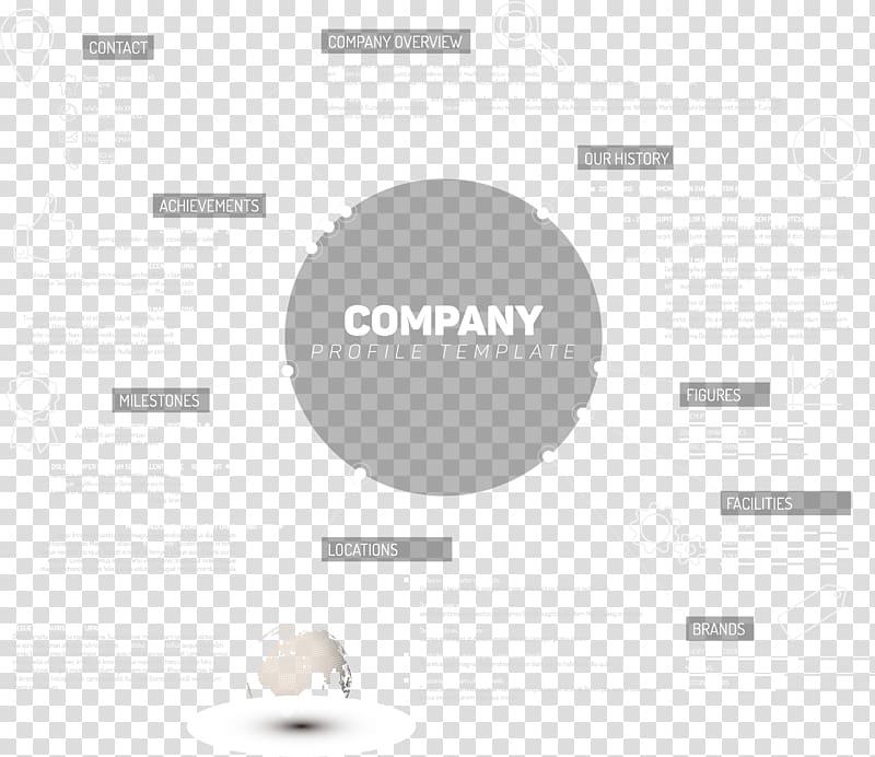 Brand Black and white Grey Pattern, Business Profile creative elements transparent background PNG clipart